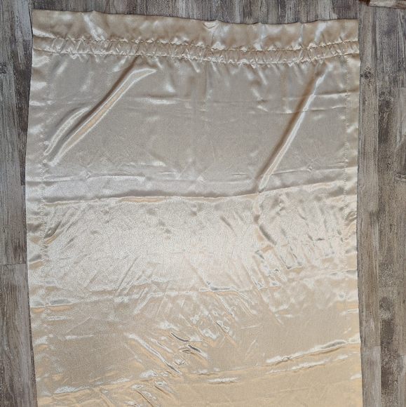 Croscill Satin Champagne Curtain Panels (Set Of 2)-40x82" each - Picture 4 of 12